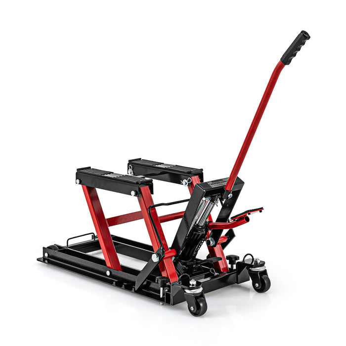 680 kg Motorcycle Hydraulic Lift with 3-Level Height Adjustable Platform-