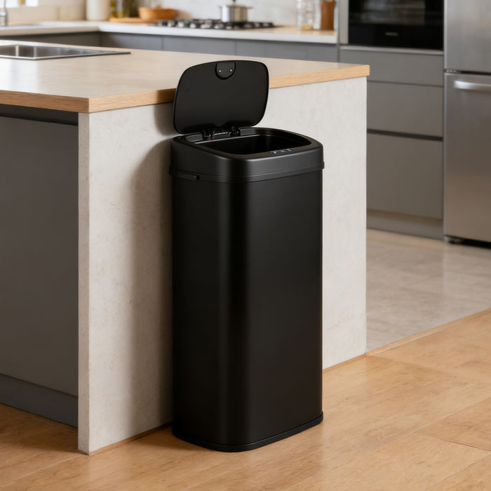 68L Trash Can with Dual-Zone Design Automatic Touchless Garbage Can-