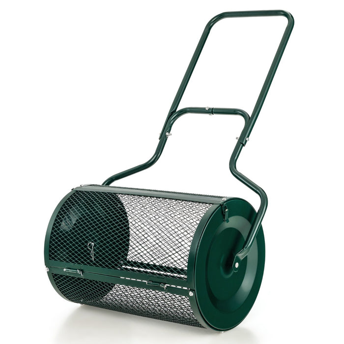 Peat Moss Spreader, 68cm - Enhanced with Upgrade Side Latches and U-Shape Handle - Ideal Solution for Efficient Garden Soil Spreading
