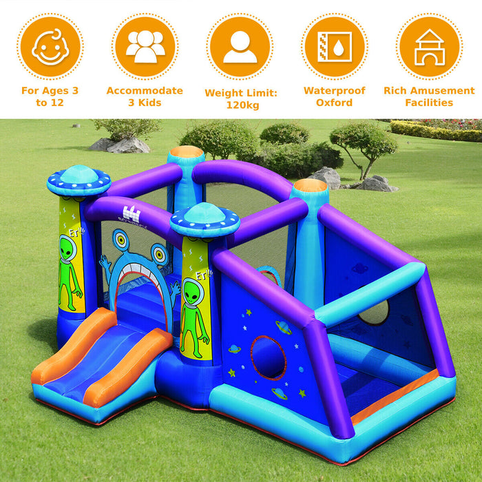 Inflatable Bounce House Cartoon Castle with Water Slide