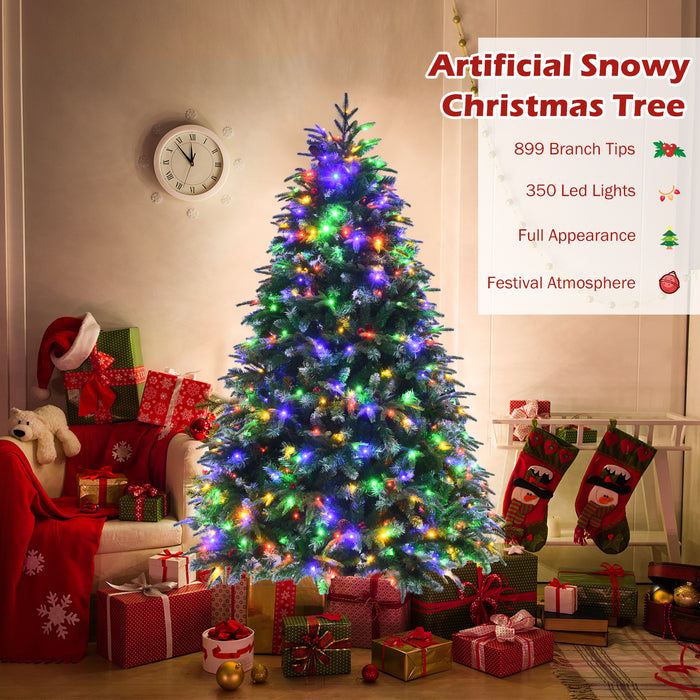5/6 Feet Artificial Christmas Tree with LED Lights and Tips-5 ft