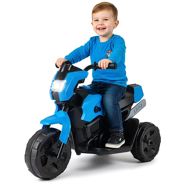 6V Kids 3-Wheel Ride on Motorbike with LED Headlight for Boys Girls Aged 37-72 Months-Red