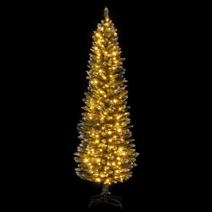 5/6 FT Artificial Christmas Tree Pre-lit Xmas Tree with 150/250 Multi-color and Warm White Switchable LED Lights-5FT