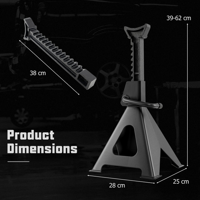 6 Ton Capacity Jack Stands with Adjustable Height