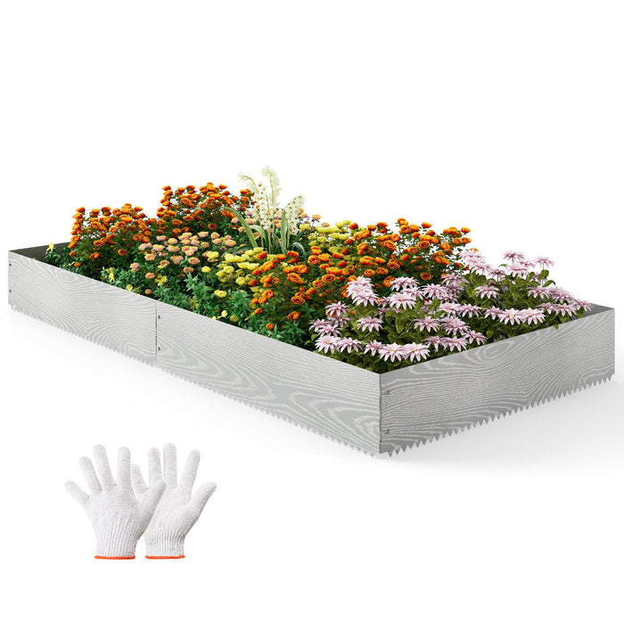 6-Pack 600 cm Galvanized Metal Landscape Edging for Lawn Yard