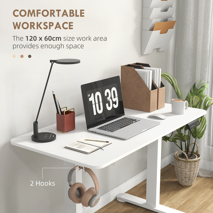 Height Adjustable Electric Standing Desk with Memory Presets - Smart Collision Avoidance & Overheat Protection - Ideal for Home Office & Ergonomic Workstations