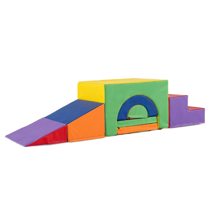 Indoor 7-Piece Foam Climbing Blocks for Crawling Climbing Sliding-