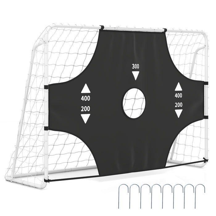 7 x 5 ft Soccer Goal Set for Backyard with Removable Target Cloth