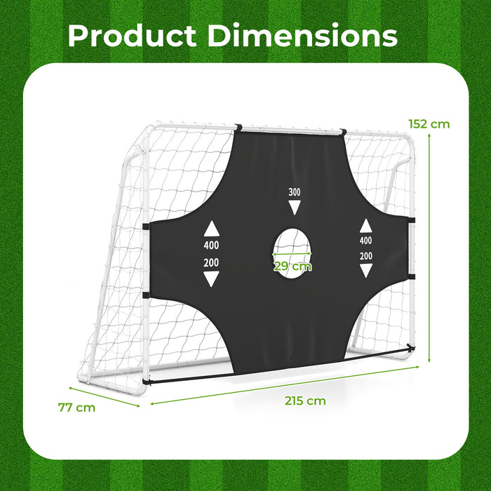 7 x 5 ft Soccer Goal Set for Backyard with Removable Target Cloth