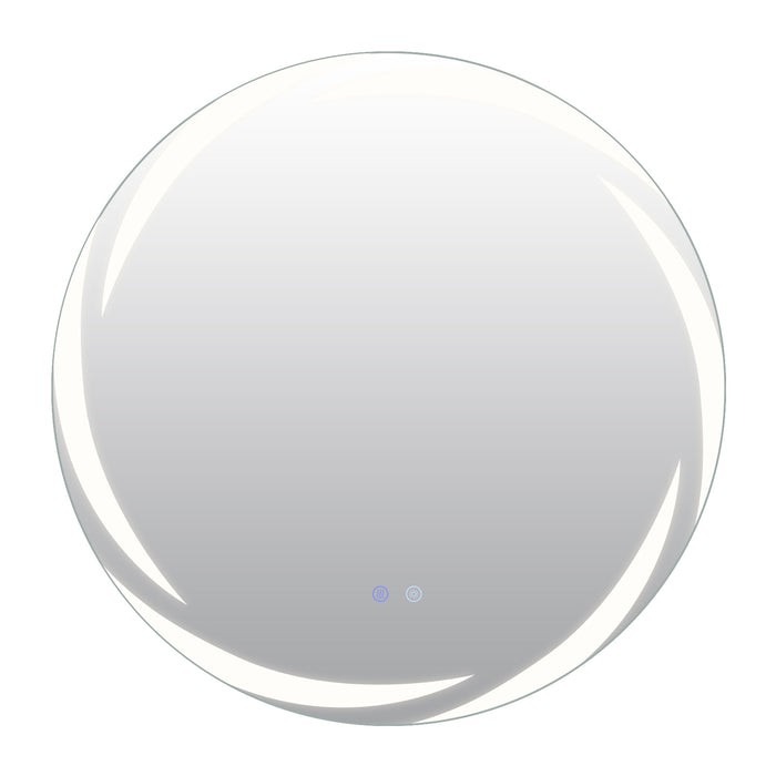 70 cm Round LED Bathroom Mirror with Memory Function
