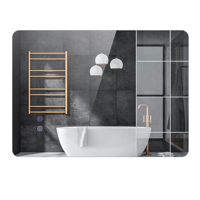 80 cm x 60 cm Rectangle LED Lighted Mirror Wall Mounted Mirror