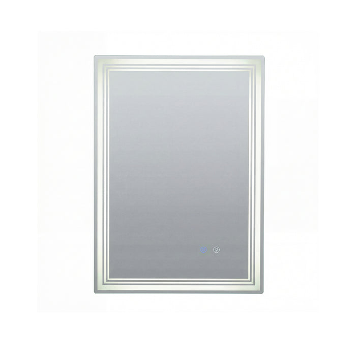 70 x 50 CM LED Rectangular Wall Bathroom Mirror with Anti-fog