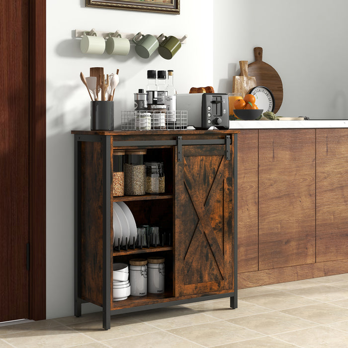 Farmhouse Accent Storage Cabinet 70 cm - Rustic Sideboard Buffet for Extra Storage - Ideal for Country Styled Homes