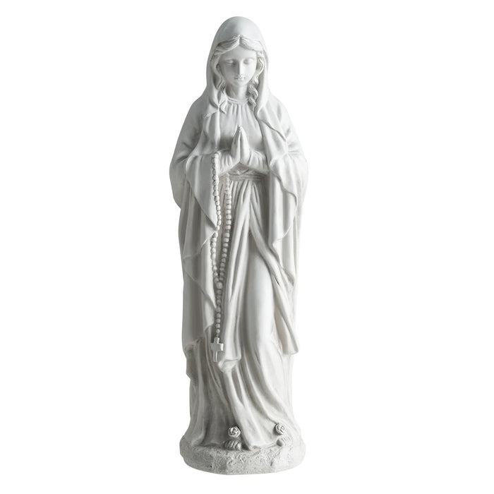 74.5 cm Virgin Mary Statue Outdoor Religious Sculpture with Aged Finish-