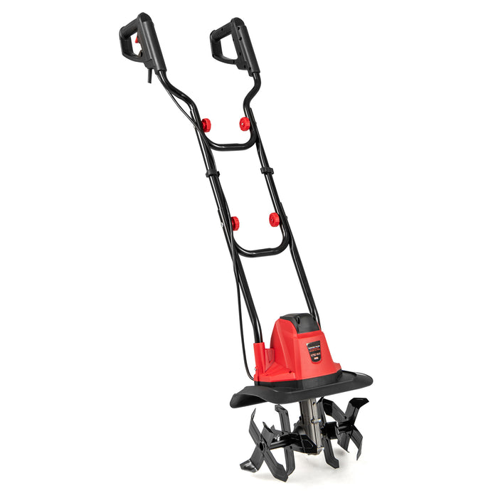 750W Powerful Foldable Garden Rototiller for Lawn Soil Digging-