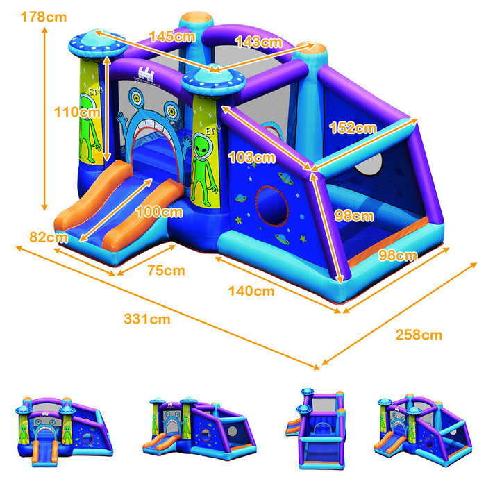 Inflatable Bounce House Cartoon Castle with Water Slide