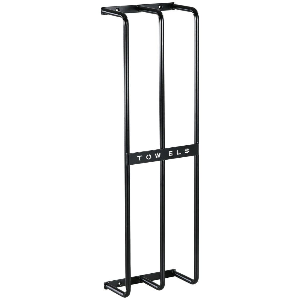 Wall-Mounted Towel Rack with 3 Bars - Metal Towel Rail for Bathroom Holds 6 Large Rolled Towels - Space-Saving Towel Storage Solution for Home and Spa Use