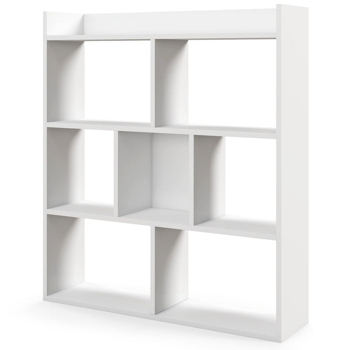 7 Cubes Open-back Bookshelf - Home Storage Display Shelf with Open Design - Ideal for Home Organizing and Displaying Books and Decor
