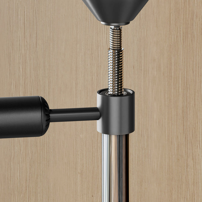 HOMCOM 155-205cm 3-IN-1 Freestanding Boxing Punching Bag Stand, Boxing Speed Trainer with Rotating Flexible Arm, Speed Ball, Fillable Base, Black