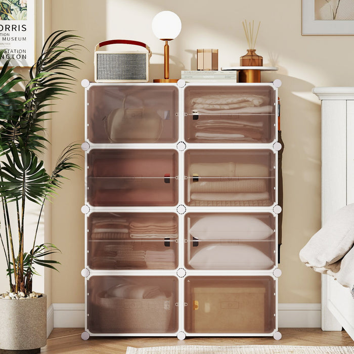 6 Tier Shoe Storage Cabinet with Removable Shelves