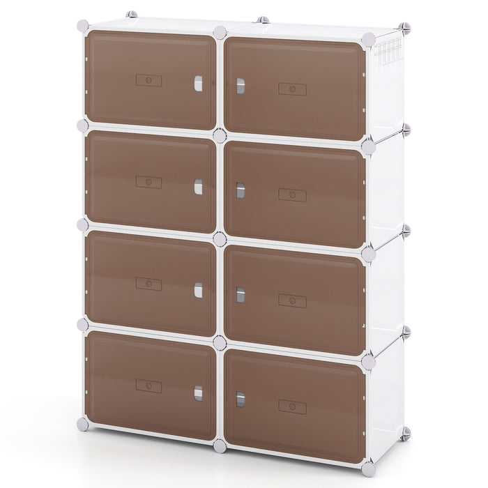 6 Tier Shoe Storage Cabinet with Removable Shelves