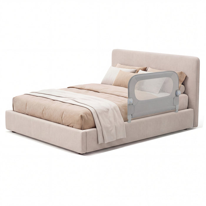 80 cm Long Adjustable Baby Bed Rail Guard with Extra Buckle-