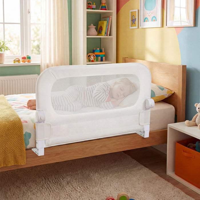 80 cm Long Adjustable Baby Bed Rail Guard with Extra Buckle-
