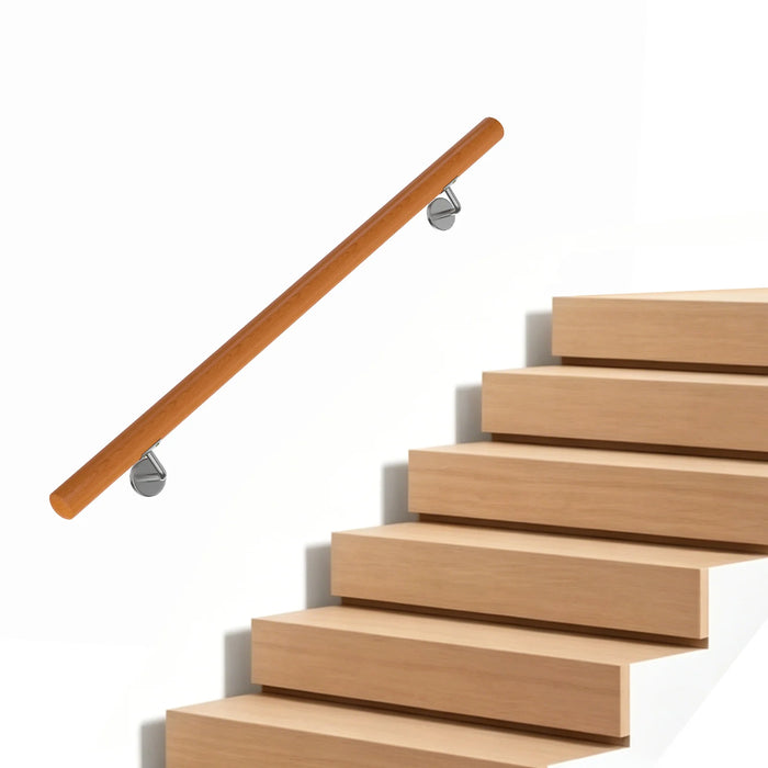 100 cm Stair Railing Indoor with Stainless Steel Wall Brackets