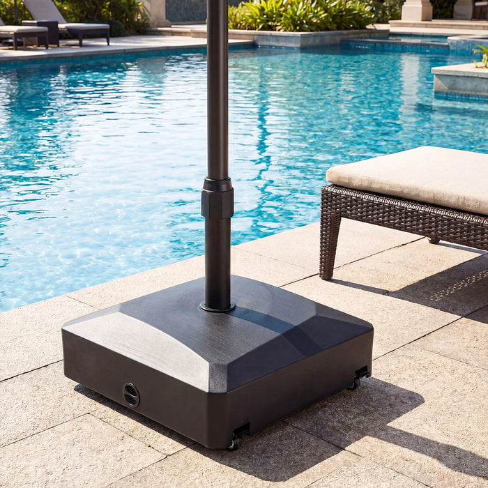 80 kg Fillable Mobile Umbrella Base with 4 Wheels-
