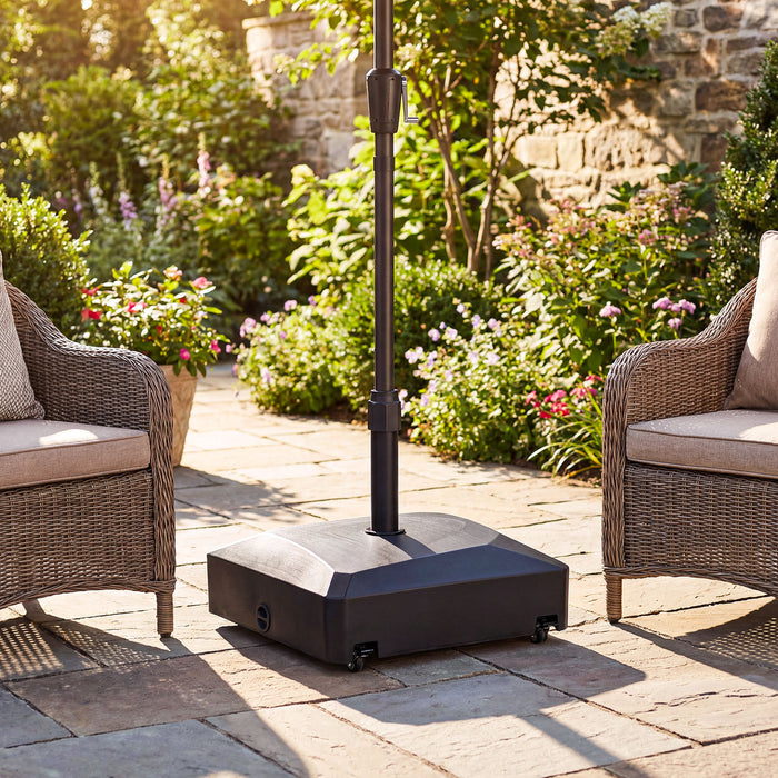 80 kg Fillable Mobile Umbrella Base with 4 Wheels-