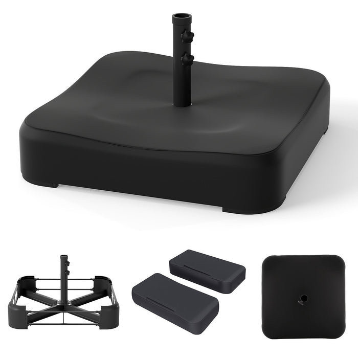 80 kg Patio Umbrella Base with 2 Sandbags and Dust-