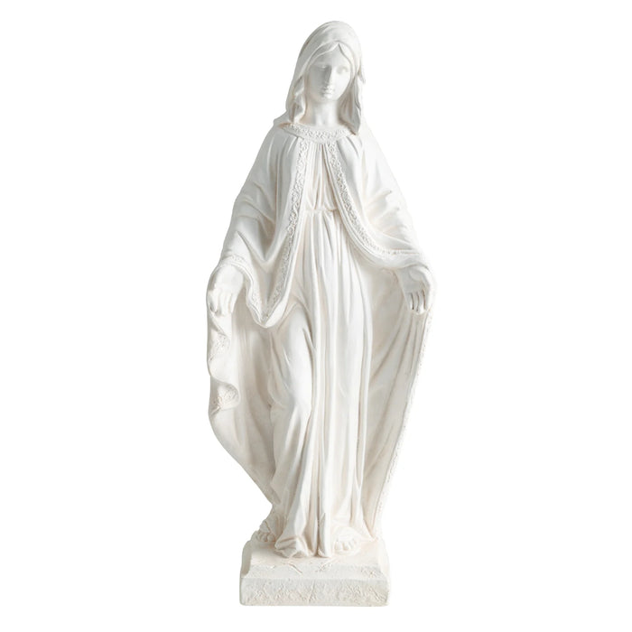 80cm Virgin Mary Statue with Aged Finish for Yard Patio-