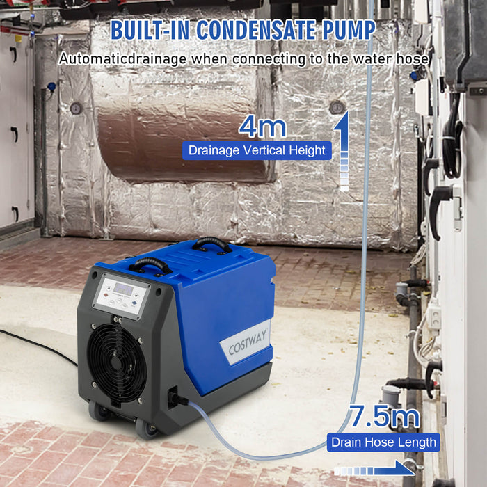 Commercial 85L/Day Dehumidifier - With Built-in Pump and 24 Hour Timer Feature - Ideal for Large Scale and Business Operations