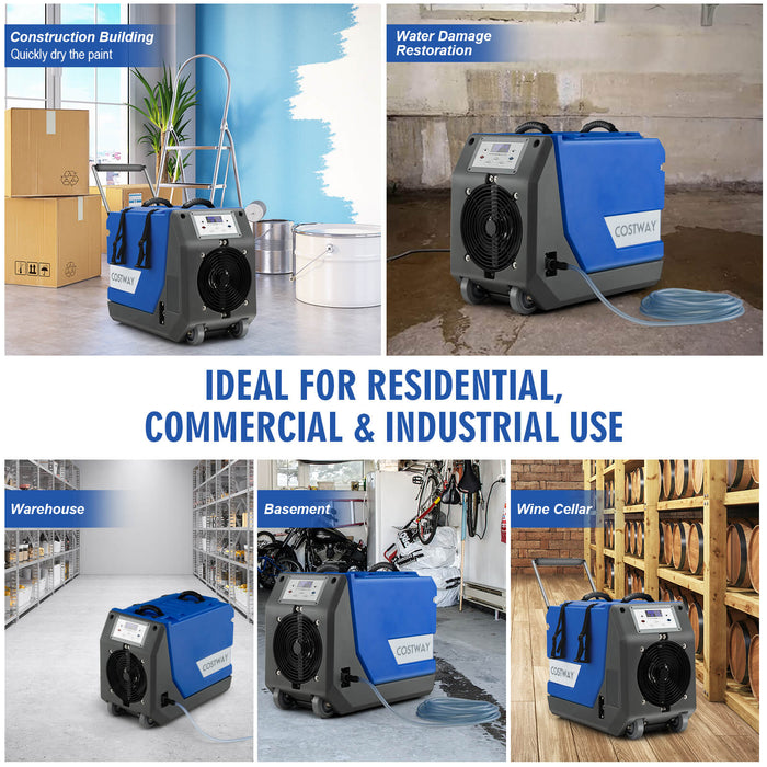Commercial 85L/Day Dehumidifier - With Built-in Pump and 24 Hour Timer Feature - Ideal for Large Scale and Business Operations