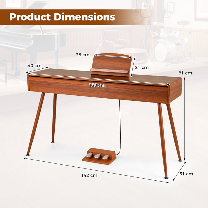 88-Key Graded Hammer Action Weighted Keyboard Full-size Electric Piano-