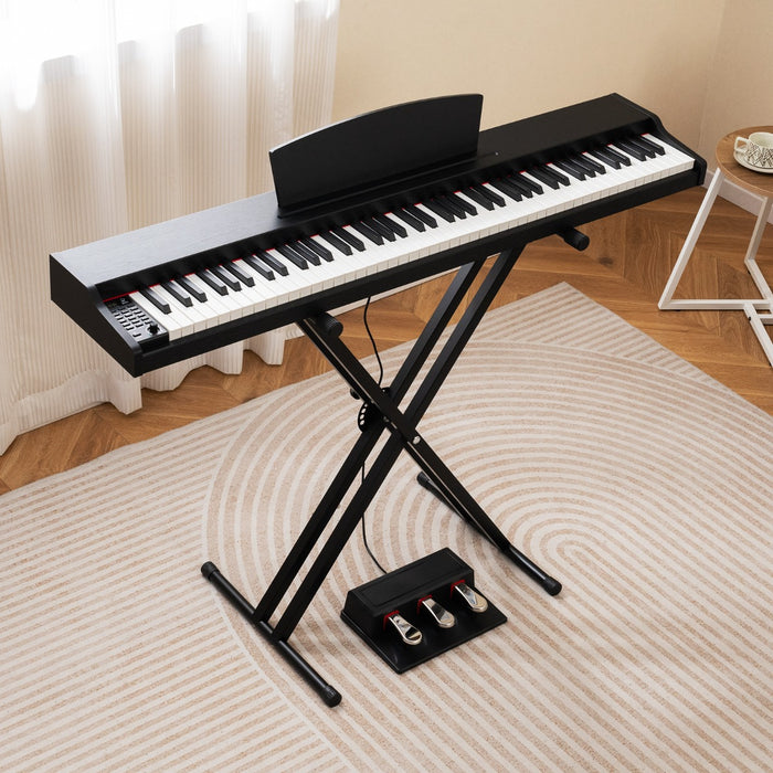 88-Key Keyboard Piano Set Full Size Semi-weighted Digital Piano-