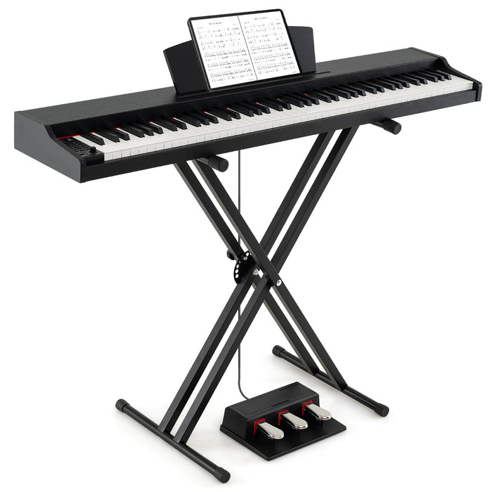 88-Key Keyboard Piano Set Full Size Semi-weighted Digital Piano-