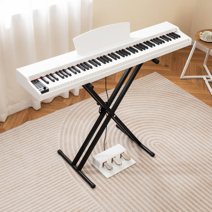 88-Key Keyboard Piano Set Full Size Semi-weighted Digital Piano-