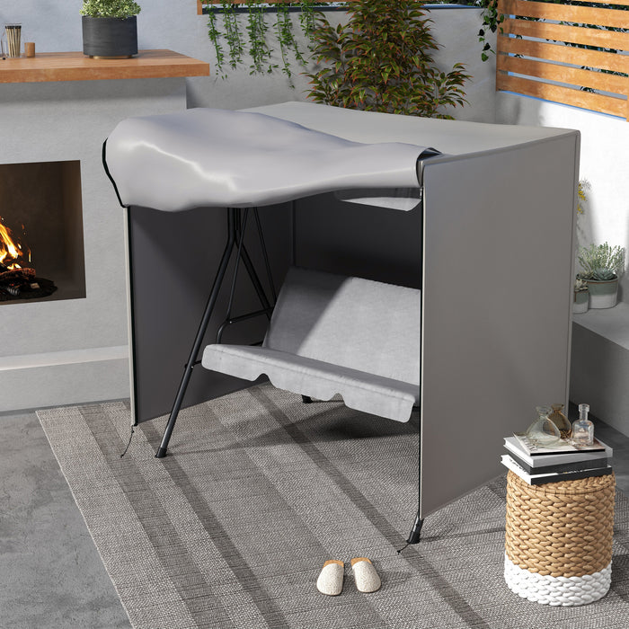 Outsunny 144 x 177cm Outdoor Swing Chair Cover - Light Grey