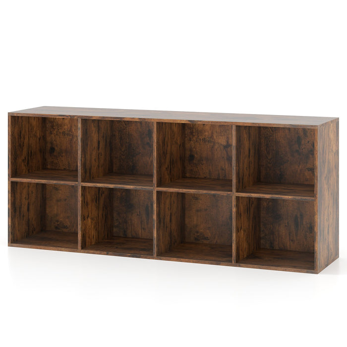 8-Cube Bookcase Bookshelf with 2 Anti-Tipping Kits-