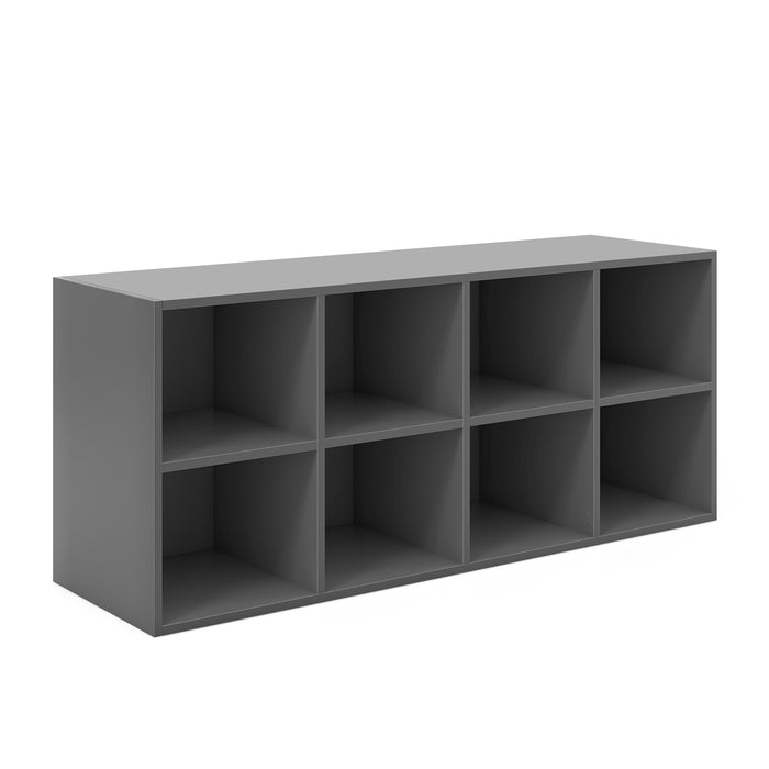 2 in 1 Shoe Bench and Organizer - 8 Grid Storage Cubbies Design - Ideal for Keeping Footwear Neat and Organized