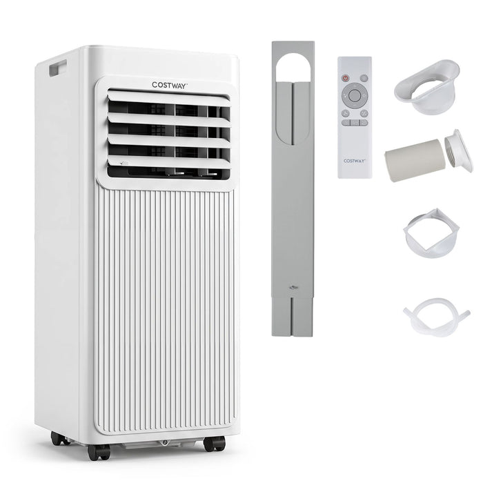 9000 BTU Portable Air Conditioner with Sleep Mode and 24H Timer-