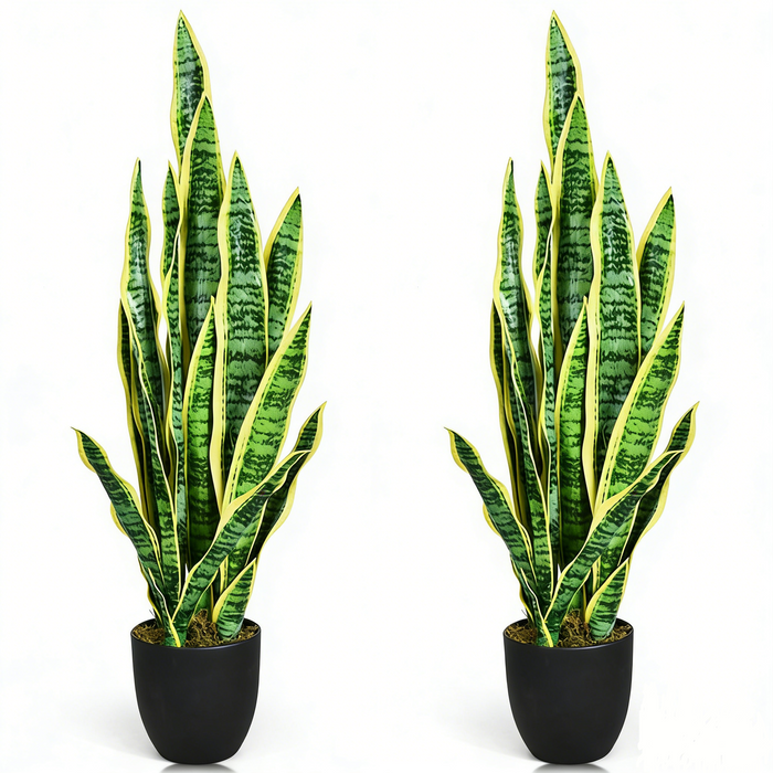 93 cm Artificial Snake Plant Set of 2 with Pot