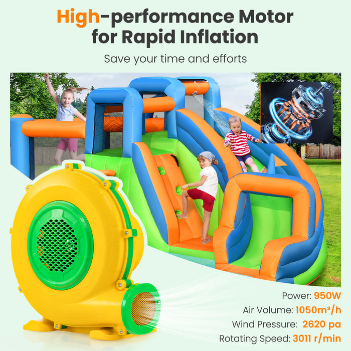 Inflatable Blower, 680W/950W Model - High-Power Air Pump for Bounce Houses - Ideal Solution for Quickly Inflating Outdoor Play Equipment