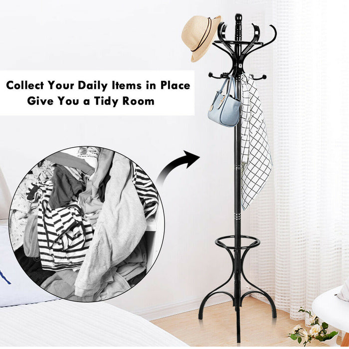 Wooden Furniture Creations - Classic Coat and Hat Stand - Perfect for Organized Home Entrances