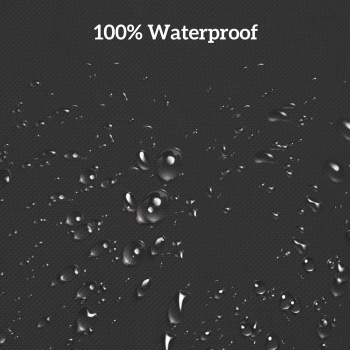 Outsunny 600D Oxford Cloth Furniture Cover, 3 Seater Sofa Protector for Garden Patio, Outdoor, Waterproof, Black, 218 x 111 x 63-101 cm