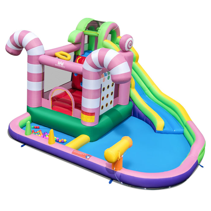 9-in-1 Inflatable Bounce House with Slide and Splash Pools