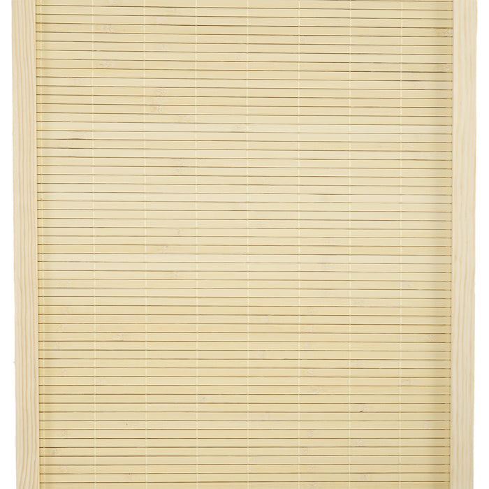 HOMCOM Room Divider, Freestanding Privacy Screen, 4 Panel Folding, 180 x 180cm, Natural
