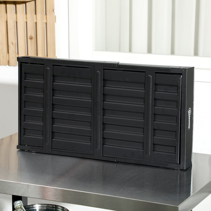 Outsunny Foldable Charcoal Grill - Black