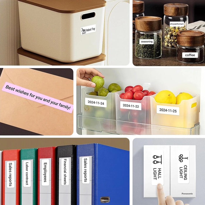 P15 Mini Portable Thermal Label Printer — Bluetooth, Inkless, Type-C Recharge